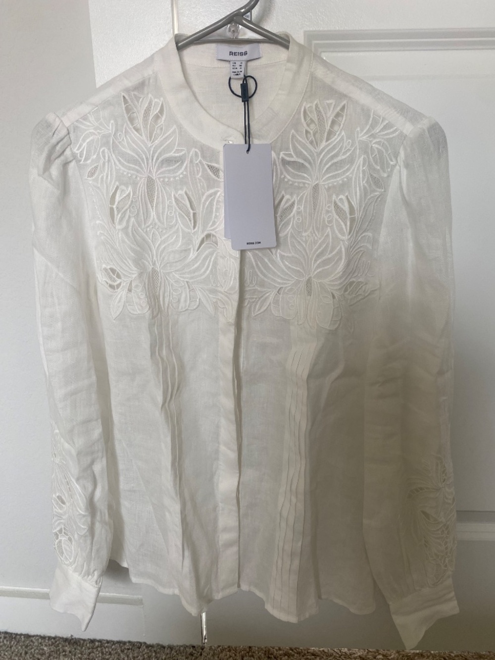 Reíss 100% linen blouse - Picture 3 of 3
